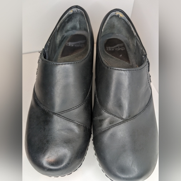 Dansko Stacie Black Leather Clogs Women's Size‎ 39 - Picture 11 of 12